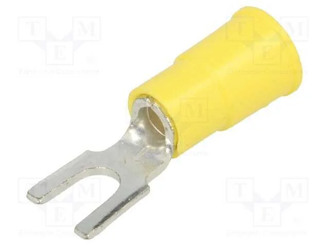 Terminal: terminal forquilha, M4, : 4,32mm, cerra.