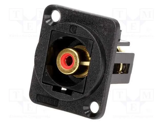 Conector, Tomada Rca,Em Ambos Os Lados, Norma Xlr, 19x24mm, Ft