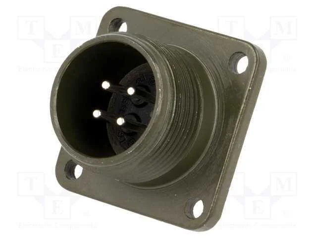Conector: redondos, tamanho 14S, MS/DS, liga de a.