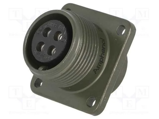Conector: redondos, tamanho 14S, MS/DS, liga de a.