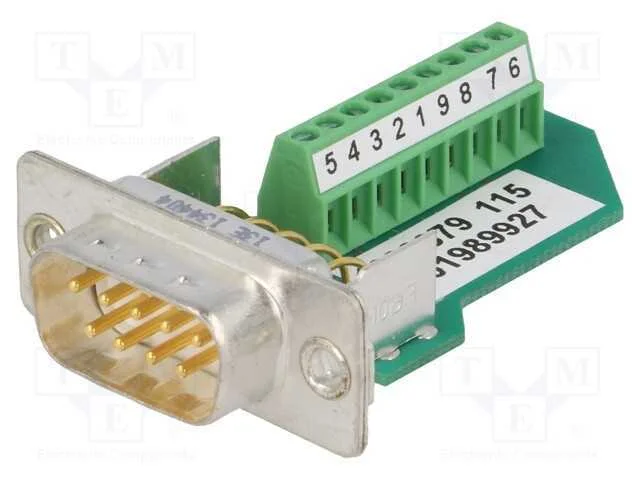 D-Sub, PIN: 9, ficha, macho, com cabo, terminal p.