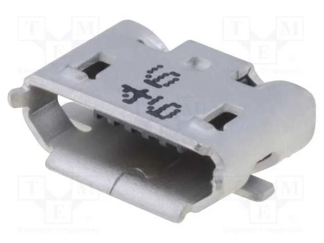 Tomada, Usb B Micro, para Pcb, Smt, Pin: 5, Horizontais, Usb 2.0