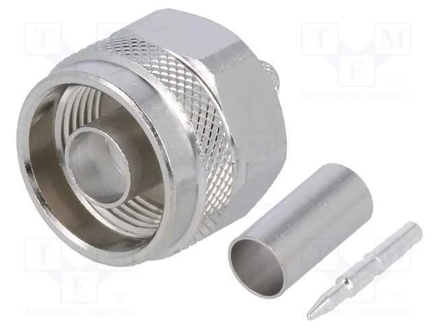Ficha, N, Macho, Simples, 50o, Rg223,Rg400, Cerrar, com Cabo, Ptfe