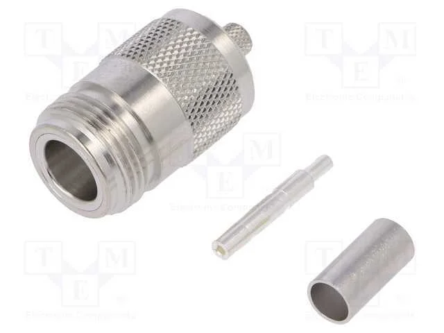 Ficha, N, Fêmea, Simples, B2905,B9907,Kx15,Rg58c/U, Cerrar, Ptfe