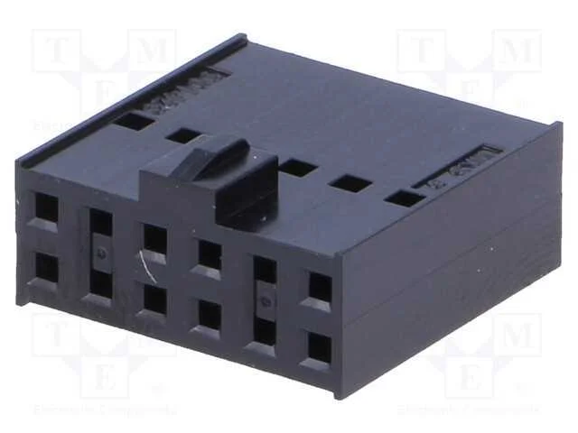 Ficha, Fio-Placa, Fêmea, C-Grid Iii, 2,54mm, Pin: 12, Sem Contactos