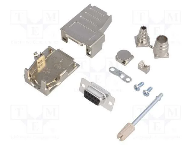 D-Sub, PIN: 9, ficha, fêmea, solda, com cabo, pre.