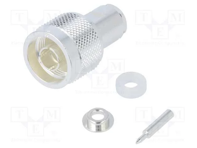 Ficha, N, macho, simples, 50O, 3D-2V, solda, com .
