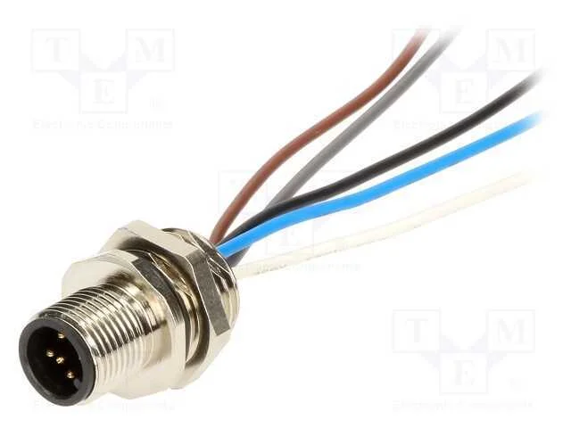 Tomada, M12, Pin: 5, Macho, Código A-Devicenet / Canopen, Fios