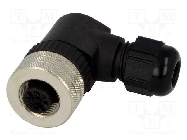 Ficha, M12, Pin: 4, Fêmea, Código A-Devicenet / Canopen, com Cabo