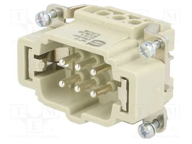 Conector: HDC, inserto de contatos, macho, Han Ex.
