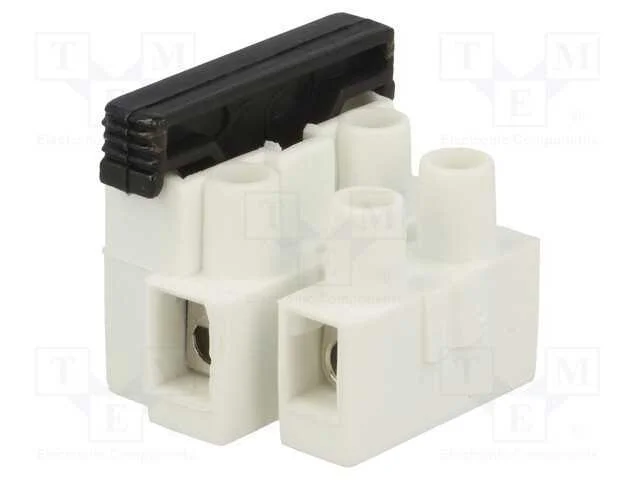 Bloco terminal, terminal parafusado, 2,5mm2, 450V.