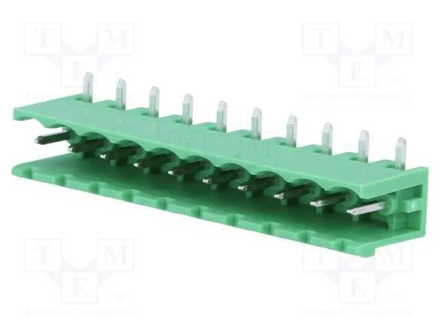 Bloco Terminal Separável, 5,08mm, Faixas: 10, Angulares 90, Tht