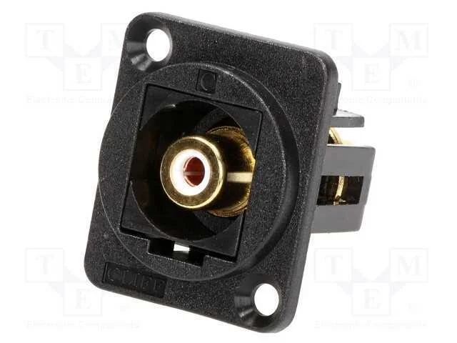 Conector, Tomada Rca,Em Ambos Os Lados, Norma Xlr, 19x24mm, Ft