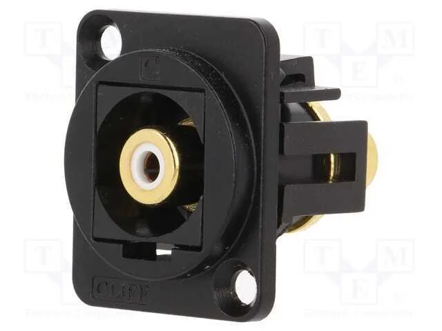 Conector, Tomada Rca,Em Ambos Os Lados, Norma Xlr, 19x24mm, Ft