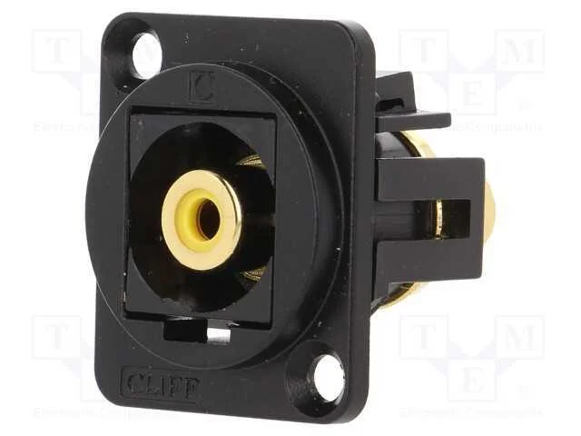 Conector, Tomada Rca,Em Ambos Os Lados, Norma Xlr, 19x24mm, Ft