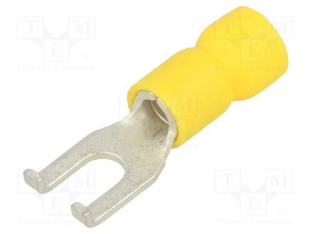 Terminal: terminal forquilha, M4, : 4,32mm, cerra.