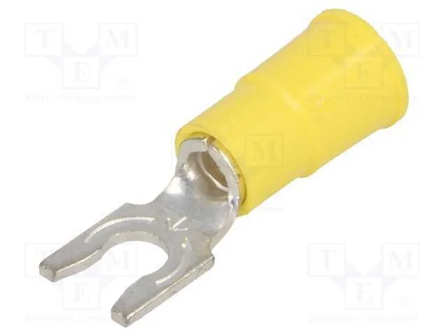 Terminal: terminal forquilha, M4, : 4,32mm, cerra.