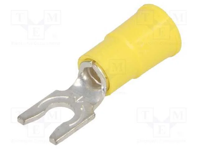 Terminal: terminal forquilha, M4, : 4,32mm, cerra.