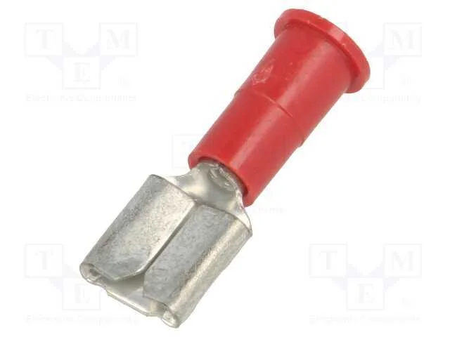 Conetor: plano, 6,4mm, 0,8mm, macho, cerrar, com .