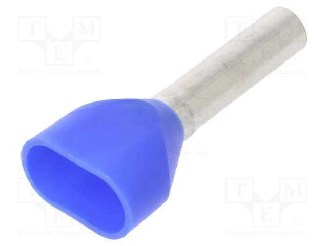 Terminal: rolo, isolada,dupla, 2,5mm2, 12mm, esta.