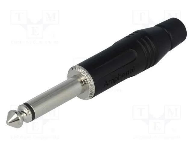 Ficha, Jack 6,3mm, Macho, Mono, Faixas: 2, Simples, com Cabo, Solda