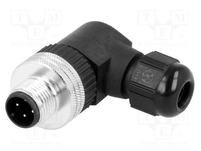 Ficha, M12, Pin: 4, Macho, Código A-Devicenet / Canopen, com Cabo