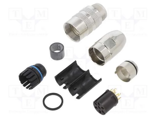 Conector M16 ficha PIN 7 femea industriais.