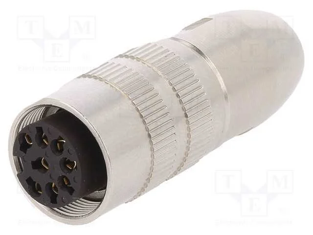 Conector: M16, Ficha, Fêmea, Solda, com Cabo, Pin.