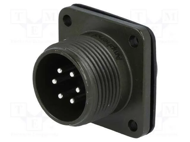 Conector: redondos, tamanho 14S, MS/DS, liga de a.
