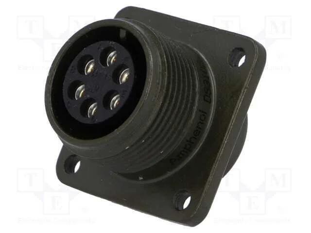 Conector: redondos, tamanho 14S, MS/DS, liga de a.