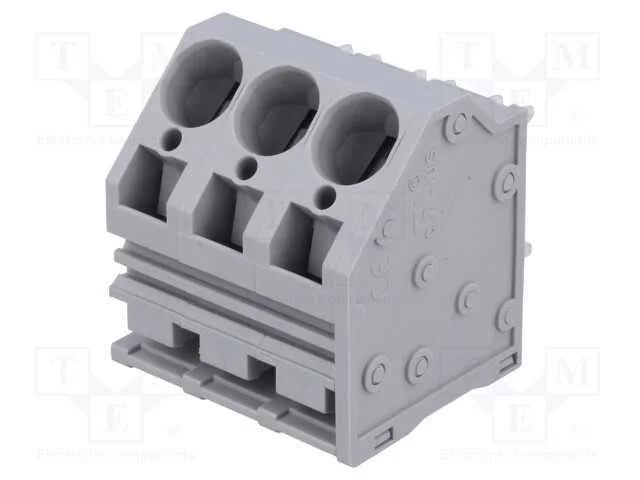 PCB bloco terminal, angulares, 10mm, faixas: 3, p.