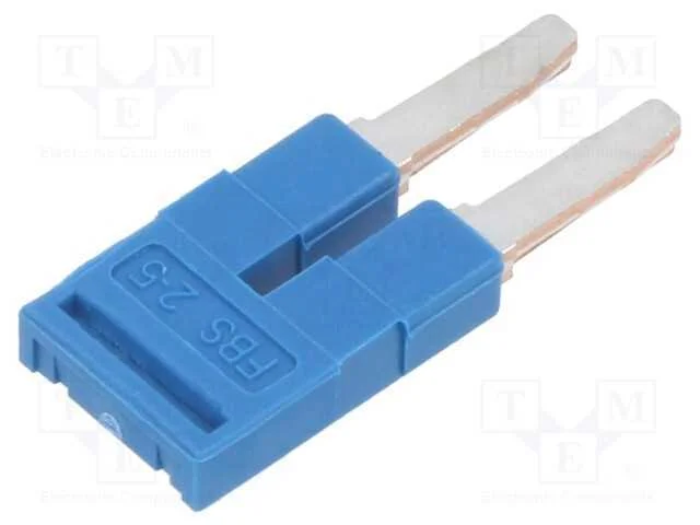 Ponte de pino, faixas: 2, azul, Larg: 5mm, UL94V-0