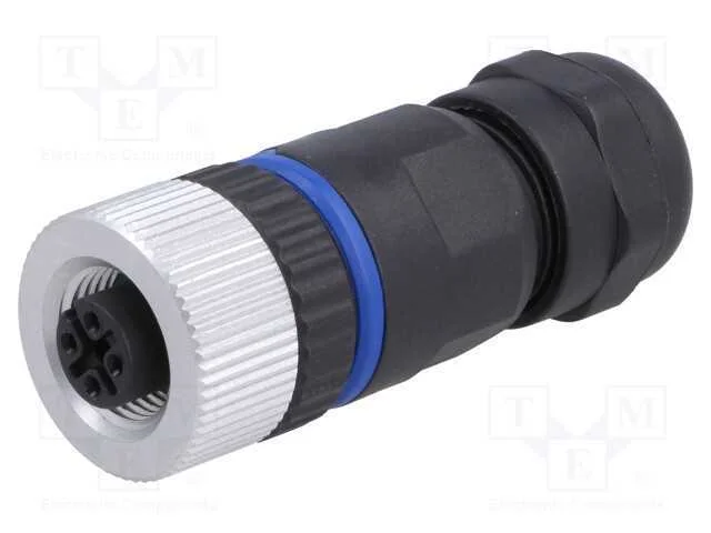 Ficha, M12, Pin: 3, Fêmea, Código A-Devicenet / Canopen, com Cabo
