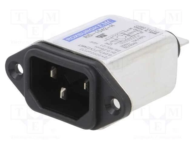 Conector: de alimentação, tomada, macho, 10A, 250.