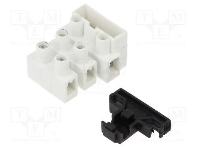 Bloco terminal, terminal parafusado, 2,5mm2, 450V.