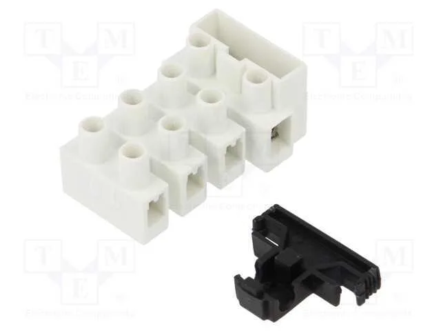 Bloco terminal, terminal parafusado, 2,5mm2, 450V.