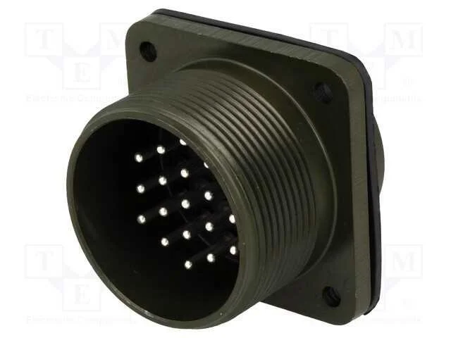 Conector: Redondos, Tamanho 22, Ms/Ds, Liga de Alum&iacute;nio, Tomada