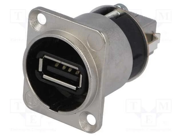 Adaptador, Usb a Tomada-Frente,Usb B Tomada-Parte de Trás