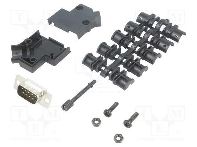 D-Sub, PIN: 9, ficha, macho, solda, com cabo, pre.