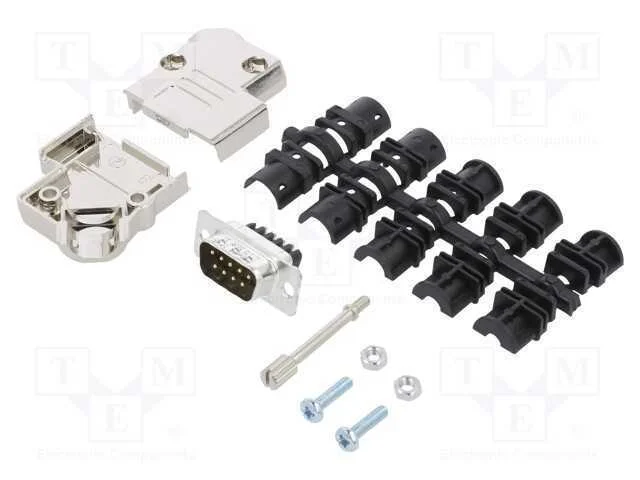 D-Sub, PIN: 9, macho, angulares 45, terminal para.