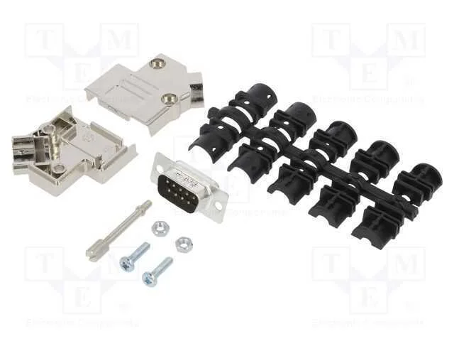 D-Sub, PIN: 9, macho, angulares 45, solda, com ca.