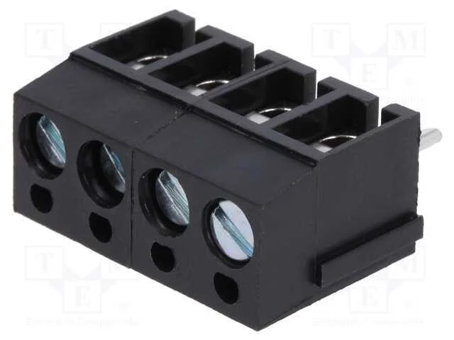 Pcb Bloco Terminal, Angulares 90, 5mm, Faixas: 4, para Pcb, 24a