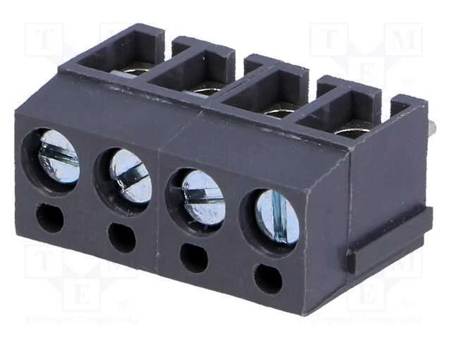 Pcb Bloco Terminal, Angulares 90, 5mm, Faixas: 4, para Pcb, 24a