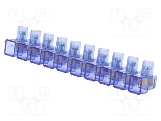 Bloco terminal, terminal parafusado, 2,5mm2, 450V.