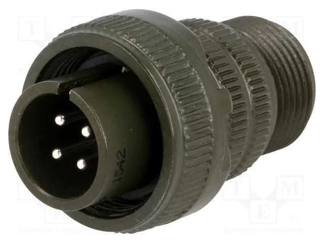 Conector: redondos, tamanho 14S, MS/DS, liga de a.