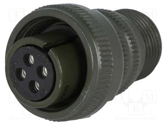 Conector: redondos, tamanho 14S, MS/DS, liga de a.