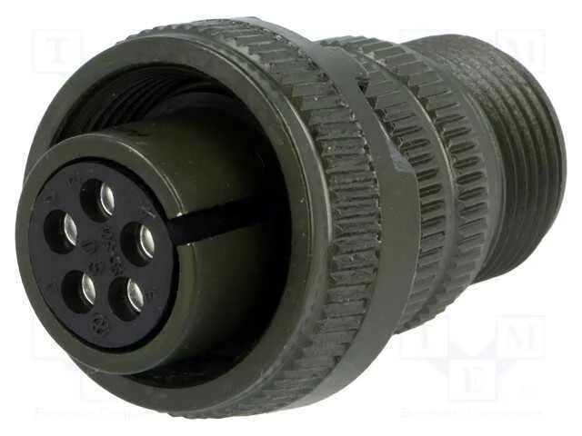 Conector: redondos, tamanho 14S, MS/DS, liga de a.
