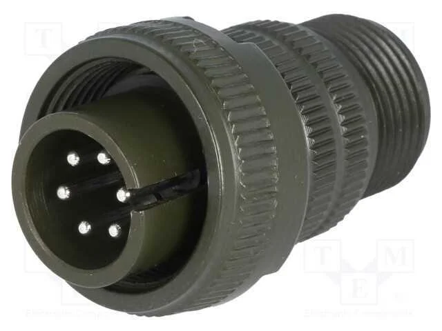 Conector: redondos, tamanho 14S, MS/DS, liga de a.