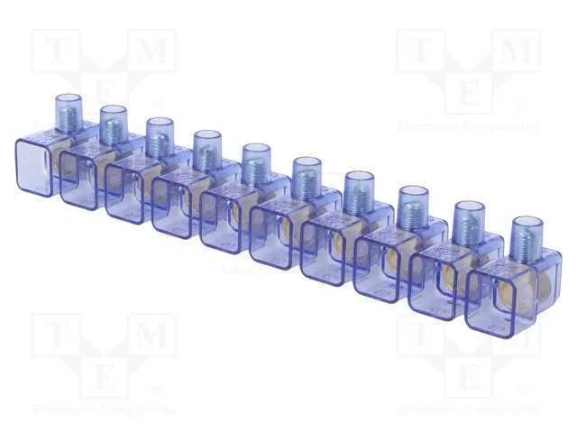 Bloco terminal, terminal parafusado, 10mm2, 450V,.