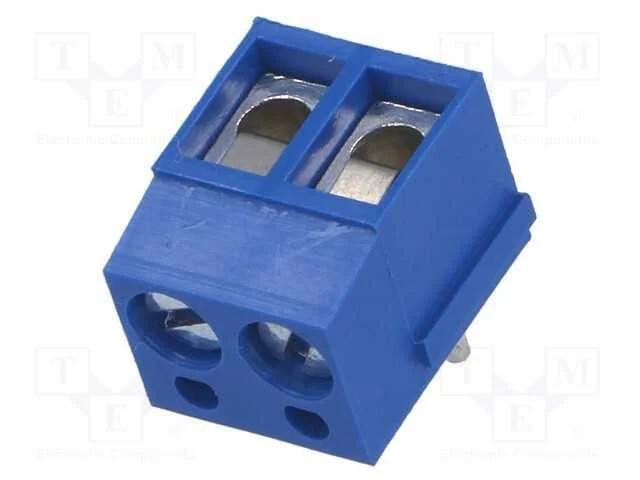 PCB bloco terminal, simples, 5mm, faixas: 2, para.